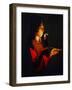 Boy Blowing on a Firebrand, circa 1645-1650-Georges de La Tour-Framed Giclee Print