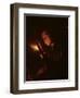 Boy Blowing on a Firebrand to Light a Candle, C.1692-98-Godfried Schalcken-Framed Giclee Print