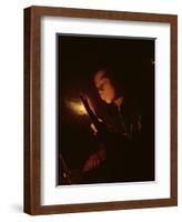 Boy Blowing on a Firebrand to Light a Candle, C.1692-98-Godfried Schalcken-Framed Giclee Print