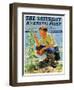 "Boy Botanist," Saturday Evening Post Cover, August 27, 1932-Eugene Iverd-Framed Giclee Print