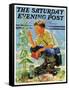 "Boy Botanist," Saturday Evening Post Cover, August 27, 1932-Eugene Iverd-Framed Stretched Canvas