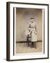 Boy Carrying a Basket-W^ Reynolds-Framed Photographic Print