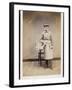 Boy Carrying a Basket-W^ Reynolds-Framed Photographic Print