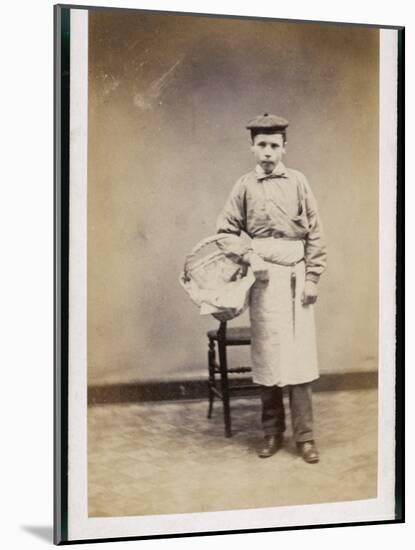 Boy Carrying a Basket-W^ Reynolds-Mounted Photographic Print