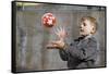 Boy Catching a Ball-William P. Gottlieb-Framed Stretched Canvas