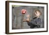 Boy Catching a Ball-William P. Gottlieb-Framed Photographic Print