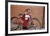 Boy Cleaning His Bike-William P. Gottlieb-Framed Photographic Print