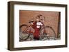Boy Cleaning His Bike-William P. Gottlieb-Framed Photographic Print