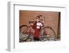 Boy Cleaning His Bike-William P. Gottlieb-Framed Photographic Print