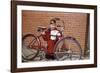 Boy Cleaning His Bike-William P. Gottlieb-Framed Photographic Print