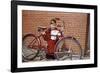 Boy Cleaning His Bike-William P. Gottlieb-Framed Photographic Print