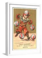 Boy Clown with Balls-null-Framed Art Print