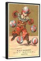 Boy Clown with Balls-null-Framed Art Print