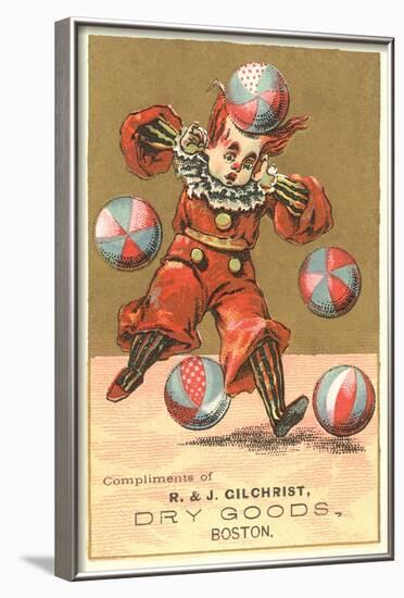 Boy Clown with Balls-null-Framed Art Print