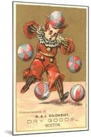 Boy Clown with Balls-null-Mounted Art Print