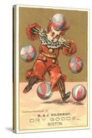 Boy Clown with Balls-null-Stretched Canvas