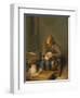 Boy Delousing His Dog-Gerard ter Borch-Framed Giclee Print