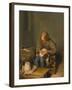 Boy Delousing His Dog-Gerard ter Borch-Framed Giclee Print