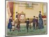 Boy Demonstrates a Toy Theatre to His Brothers Sisters and Mother-B. Couvert-Mounted Art Print