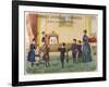 Boy Demonstrates a Toy Theatre to His Brothers Sisters and Mother-B. Couvert-Framed Art Print