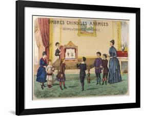 Boy Demonstrates a Toy Theatre to His Brothers Sisters and Mother-B. Couvert-Framed Art Print