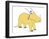 Boy Dinosaur Ride-Designs Sweet Melody-Framed Art Print