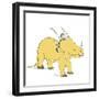 Boy Dinosaur Ride-Designs Sweet Melody-Framed Art Print