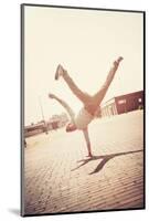 Boy Doing a Handstand-soupstock-Mounted Photographic Print