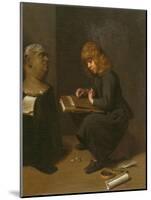 Boy Drawing before the Bust of a Roman Emperor, C.1661-Michael Sweerts-Mounted Giclee Print