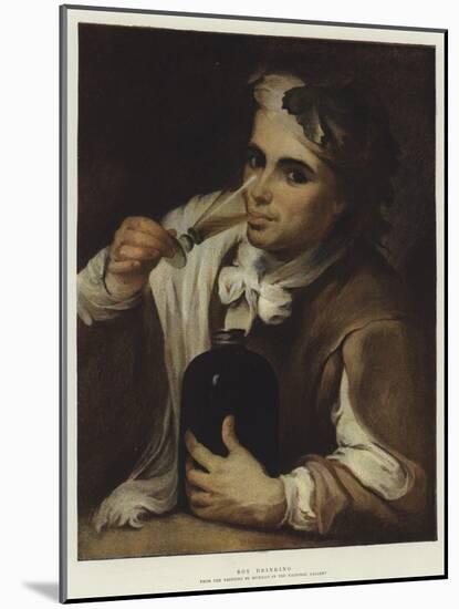 Boy Drinking-Bartolome Esteban Murillo-Mounted Giclee Print