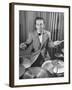 Boy Drummer and Composer Mel Torme, Playing Drums-William C^ Shrout-Framed Premium Photographic Print