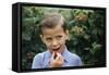 Boy Eating a Raspberry-William P. Gottlieb-Framed Stretched Canvas