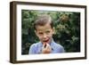 Boy Eating a Raspberry-William P. Gottlieb-Framed Photographic Print