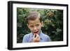 Boy Eating a Raspberry-William P. Gottlieb-Framed Photographic Print