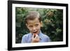 Boy Eating a Raspberry-William P. Gottlieb-Framed Photographic Print