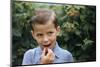 Boy Eating a Raspberry-William P. Gottlieb-Mounted Photographic Print