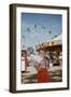 Boy Eating Cotton Candy at Fair-William P. Gottlieb-Framed Photographic Print