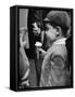 Boy Eating Ice Cream Cone at the Circus in Madison Square Garden-Cornell Capa-Framed Stretched Canvas