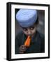 Boy Eats an Ice Lolly in a Neighborhood on the Outskirts of Islamabad, Pakistan-null-Framed Photographic Print