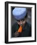 Boy Eats an Ice Lolly in a Neighborhood on the Outskirts of Islamabad, Pakistan-null-Framed Photographic Print