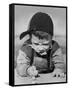 Boy Engrossed in Playing Migs-null-Framed Stretched Canvas