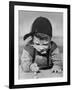 Boy Engrossed in Playing Migs-null-Framed Photographic Print