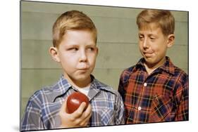 Boy Eying His Brother's Apple-William P. Gottlieb-Mounted Photographic Print