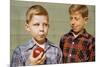 Boy Eying His Brother's Apple-William P. Gottlieb-Mounted Photographic Print