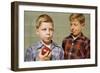 Boy Eying His Brother's Apple-William P. Gottlieb-Framed Photographic Print