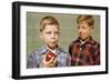 Boy Eying His Brother's Apple-William P. Gottlieb-Framed Photographic Print