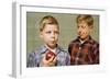 Boy Eying His Brother's Apple-William P. Gottlieb-Framed Photographic Print