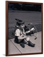 Boy Fallen off Tricycle and Holding Knee-Philip Gendreau-Framed Photographic Print