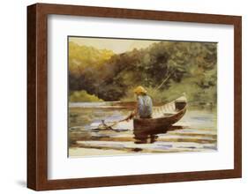 Boy Fishing, 1892-Winslow Homer-Framed Art Print