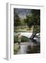 Boy Fishing at Firehole River, Wyoming, USA-Scott T. Smith-Framed Photographic Print